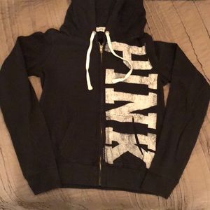 PINK zip up sweatshirt